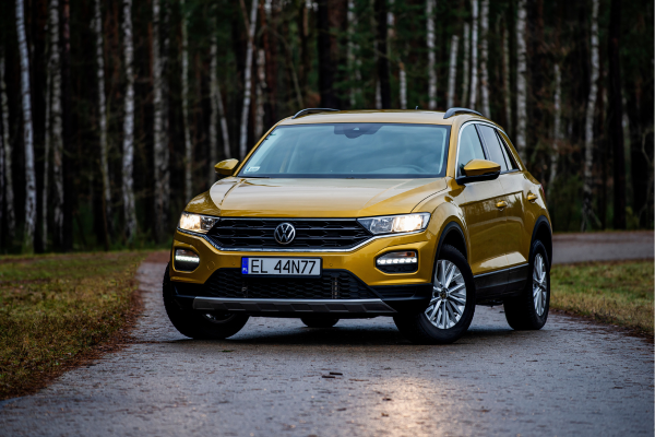 VW T-Roc parked on road