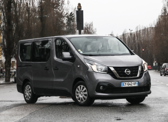 image of nissan nv300 on road