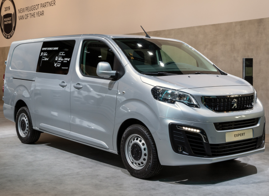 image of peugeot expert in showroom