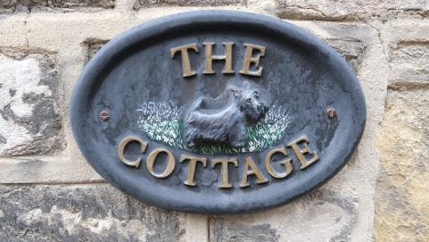 The Cottage house name sign